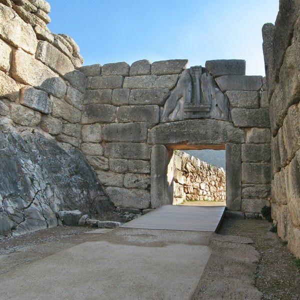Lion Gate at the entrance to the UNESCO World Heritage Site of Mycenae on ASIT’s Best of Greece tour